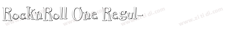 RocknRoll One Regul字体转换